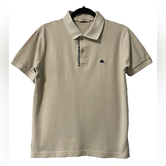 Burberry Tops - ☀️HOST PICK☀️Burberry golf Beige Polo Shirt NWT